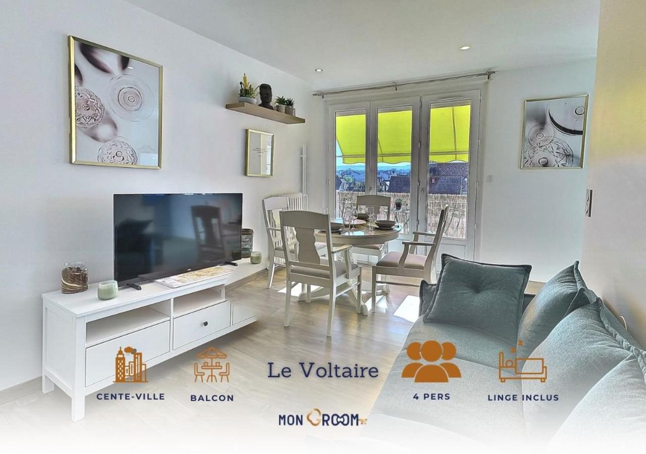 Le Voltaire - Balcon - 2 Chb - 3 Lits - 2 Min Gare Et Cente-Ville - Mon Groom Труа Экстерьер фото